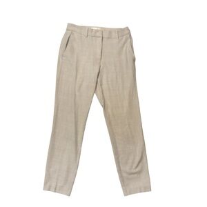 H&M Cream and Tan Herringbone Women's Trousers